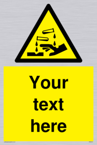 WN3013: Warning Corrosive Safety Sign