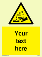 WN3013: Warning Corrosive Safety Sign