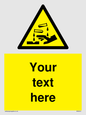 WN3013: Warning Corrosive Safety Sign