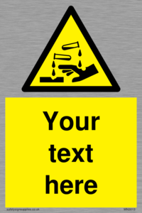 WN3013: Warning Corrosive Safety Sign