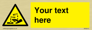 WN3013: Warning Corrosive Safety Sign