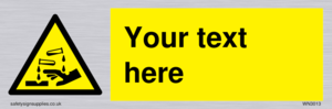 WN3013: Warning Corrosive Safety Sign