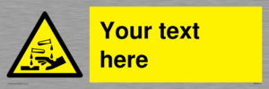 WN3013: Warning Corrosive Safety Sign