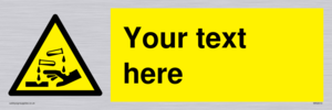WN3013: Warning Corrosive Safety Sign