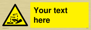 WN3013: Warning Corrosive Safety Sign