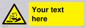 WN3013: Warning Corrosive Safety Sign
