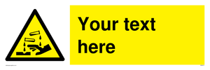WN3013: Warning Corrosive Safety Sign
