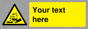 WN3013: Warning Corrosive Safety Sign