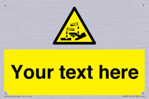 WN3013: Warning Corrosive Safety Sign