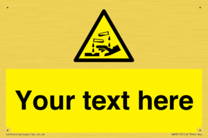 WN3013: Warning Corrosive Safety Sign