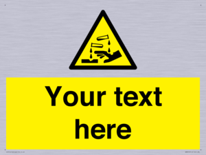 WN3013: Warning Corrosive Safety Sign