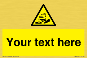 WN3013: Warning Corrosive Safety Sign