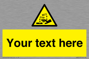 WN3013: Warning Corrosive Safety Sign