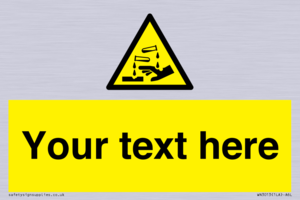 WN3013: Warning Corrosive Safety Sign