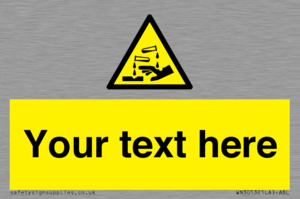 WN3013: Warning Corrosive Safety Sign