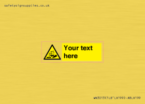 WN3013: Warning Corrosive Safety Sign