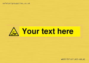 WN3013: Warning Corrosive Safety Sign
