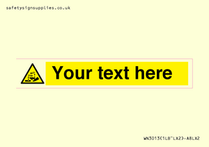 WN3013: Warning Corrosive Safety Sign