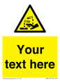 WN3013: Warning Corrosive Safety Sign