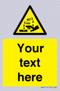 WN3013: Warning Corrosive Safety Sign