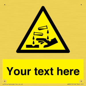 WN3013: Warning Corrosive Safety Sign