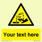 WN3013: Warning Corrosive Safety Sign