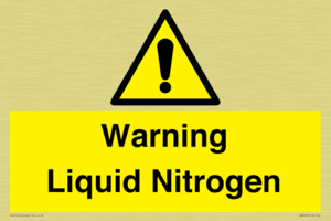WN5236: Liquid Nitrogen Warning