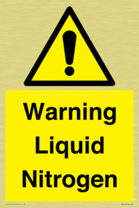 WN5236: Liquid Nitrogen Warning