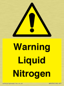 WN5236: Liquid Nitrogen Warning
