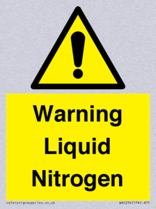 WN5236: Liquid Nitrogen Warning