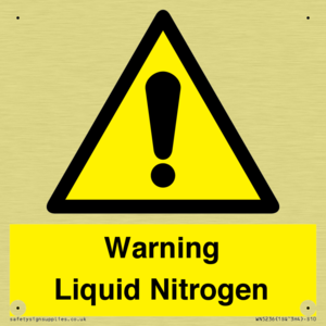 WN5236: Liquid Nitrogen Warning