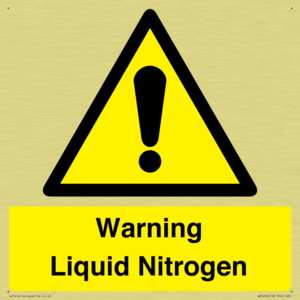 WN5236: Liquid Nitrogen Warning