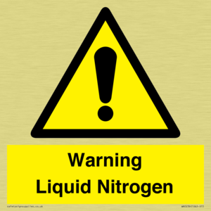 WN5236: Liquid Nitrogen Warning