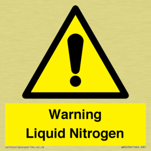 WN5236: Liquid Nitrogen Warning