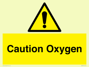 WN5242: Caution Oxygen