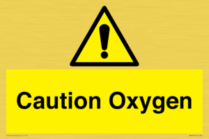WN5242: Caution Oxygen