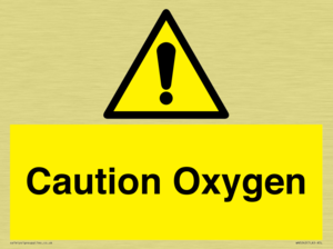 WN5242: Caution Oxygen
