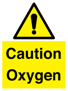 WN5242: Caution Oxygen