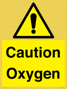 WN5242: Caution Oxygen