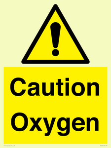 WN5242: Caution Oxygen