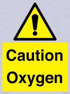 WN5242: Caution Oxygen