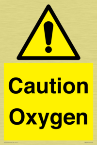 WN5242: Caution Oxygen