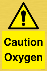 WN5242: Caution Oxygen