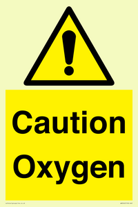 WN5242: Caution Oxygen