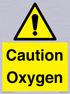 WN5242: Caution Oxygen