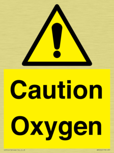WN5242: Caution Oxygen