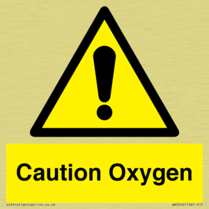 WN5242: Caution Oxygen