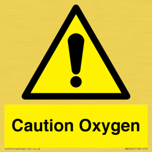 WN5242: Caution Oxygen