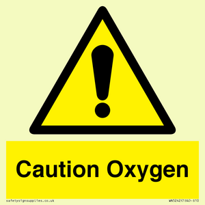 WN5242: Caution Oxygen