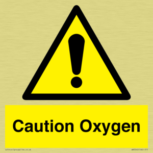 WN5242: Caution Oxygen